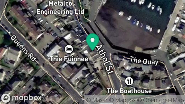 Map showing THE ALBERT HOTEL, ATHOL STREET, PORT ST. MARY, ISLE OF MAN, IM9 5DS