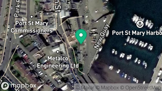 Map showing QUAY COTTAGE, SHORE ROAD UNDERWAY, PORT ST. MARY, ISLE OF MAN, IM9 5DX