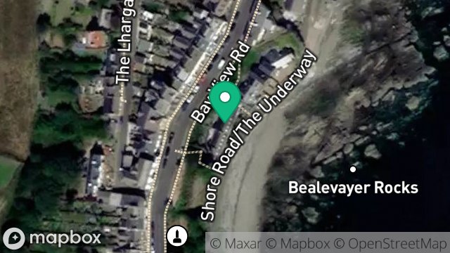 Map showing SHELLAGH MEAN, WILLOW TERRACE, PORT ST MARY, ISLE OF MAN, IM9 5DY