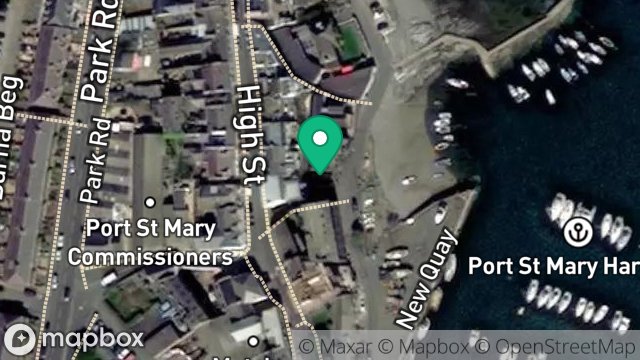 Map showing SITE OF FOMER DWELLING ADJACENT TO, 22, SHORE ROAD UNDERWAY, PORT ST MARY, ISLE OF MAN, IM9 5DX