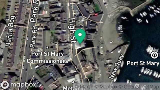 Map showing 2, HIGH STREET, PORT ST. MARY, ISLE OF MAN, IM9 5DR