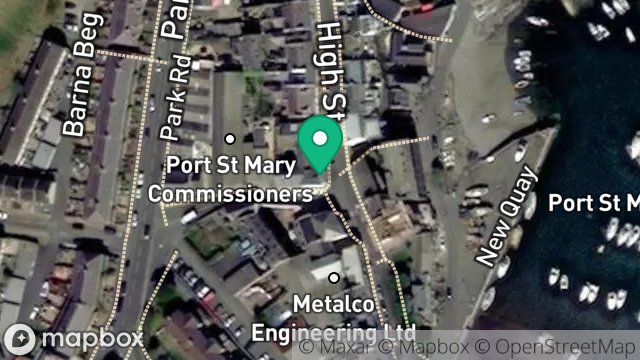 Map showing SHOP, 1, HIGH STREET, PORT ST MARY, ISLE OF MAN, IM9 5DP