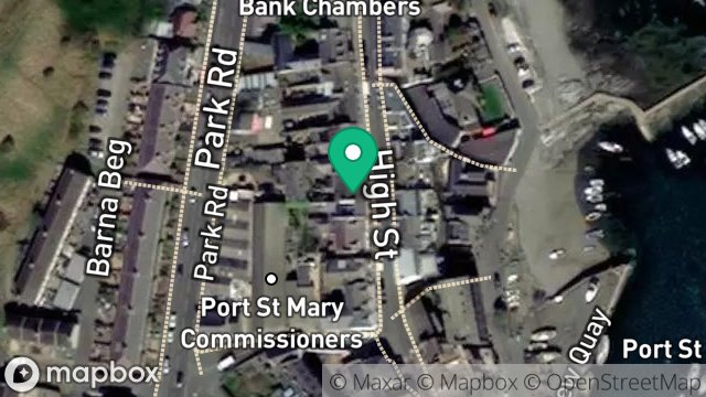 Map showing 11, HIGH STREET, PORT ST. MARY, ISLE OF MAN, IM9 5DP