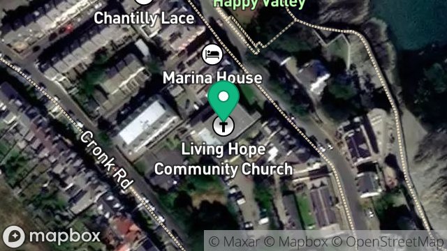 Map showing NEW BAPTIST CHURCH, BAY VIEW ROAD, PORT ST MARY, ISLE OF MAN, IM9 5AQ