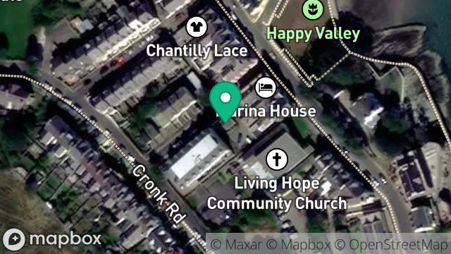 Map showing WHITE COTTAGE, GELLINGS AVENUE, PORT ST. MARY, ISLE OF MAN, IM9 5BG