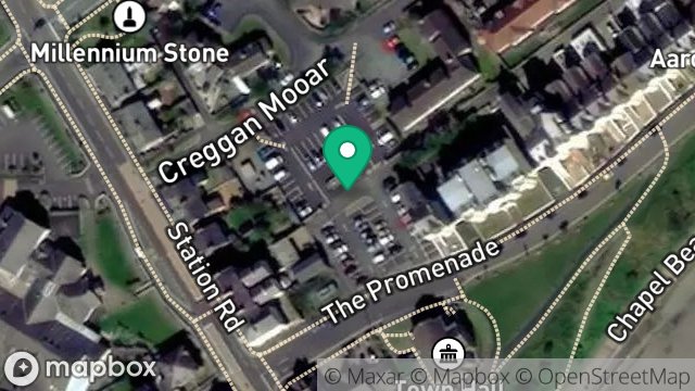 Map showing CAR PARK, THE PROMENADE, PORT ST MARY, ISLE OF MAN, IM9 5DA