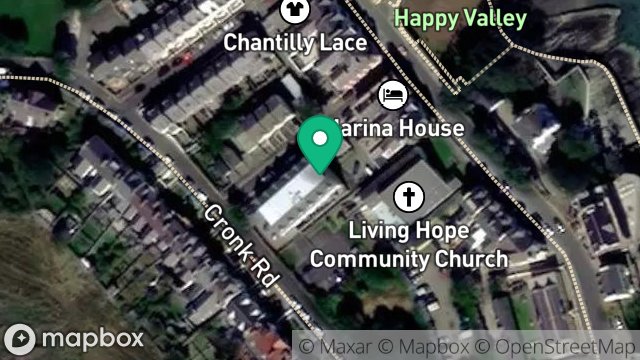 Map showing WORKSHOP UNIT V, BAY VIEW ROAD, PORT ST MARY, ISLE OF MAN, IM9 5AG