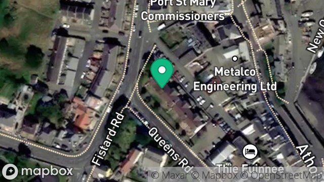 Map showing 2, THE PADDOCKS, QUEENS ROAD, PORT ST. MARY, ISLE OF MAN, IM9 5HA