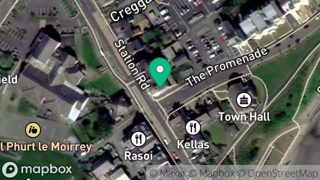 Map showing ISLE OF MAN POST OFFICE, PORT ST. MARY POST OFFICE, 1, STATION ROAD, PORT ST. MARY, ISLE OF MAN, IM9 5BF