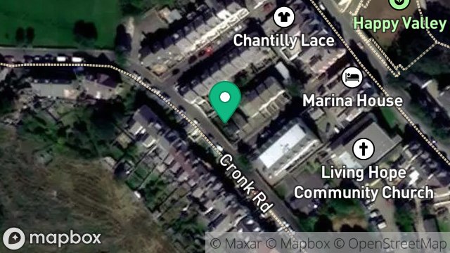 Map showing THIE LEEAH, GELLINGS AVENUE, PORT ST MARY, ISLE OF MAN, IM9 5BG