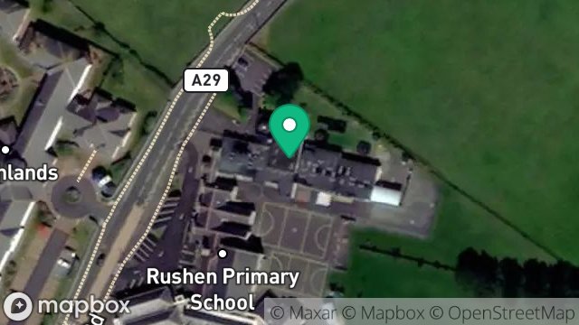 Map showing ISLE OF MAN EDUCATION, RUSHEN PRIMARY SCHOOL, CHURCH ROAD, PORT ST. MARY, ISLE OF MAN, IM9 5LW