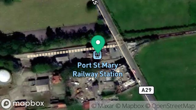 Map showing RAILWAY STATION, STATION ROAD, PORT ST MARY, ISLE OF MAN, IM9 5LF