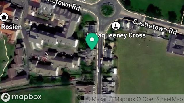 Map showing CLOVERDALE, FOUR ROADS, PORT ST. MARY, ISLE OF MAN, IM9 5LL
