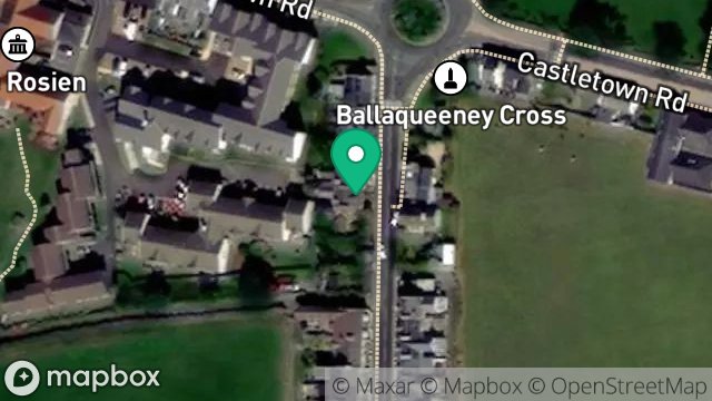 Map showing THE LAURELS, FOUR ROADS, PORT ST. MARY, ISLE OF MAN, IM9 5LL