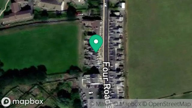 Map showing SHEN VALLA, FOUR ROADS, PORT ST. MARY, ISLE OF MAN, IM9 5LH