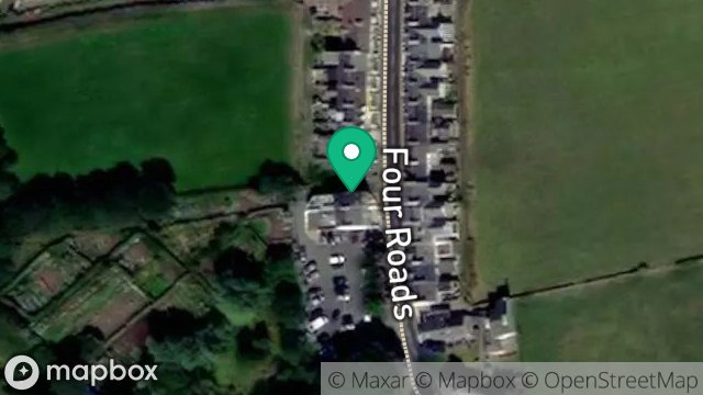 Map showing LAND ADJACENT TO PRETORIA, FOUR ROADS, PORT ST MARY, ISLE OF MAN, IM9 5LH