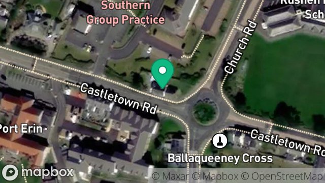 Map showing WHITE ROSE COTTAGE, CASTLETOWN ROAD, PORT ST. MARY, ISLE OF MAN, IM9 5LN