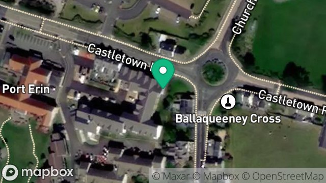 Map showing NO 1 WATERBOARD HOUSE, FOUR ROADS, PORT ST MARY, ISLE OF MAN, IM9 5LH