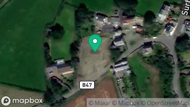 Map showing FIELD 410891, SURBY ROAD, SURBY, PORT ERIN, ISLE OF MAN, IM9 6TA