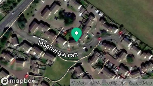 Map showing 29, MAGHERGARRAN, PORT ERIN, ISLE OF MAN, IM9 6BZ
