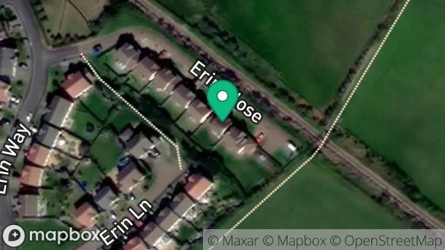 Map showing 6, ERIN CLOSE, PORT ERIN, ISLE OF MAN, IM9 6FH
