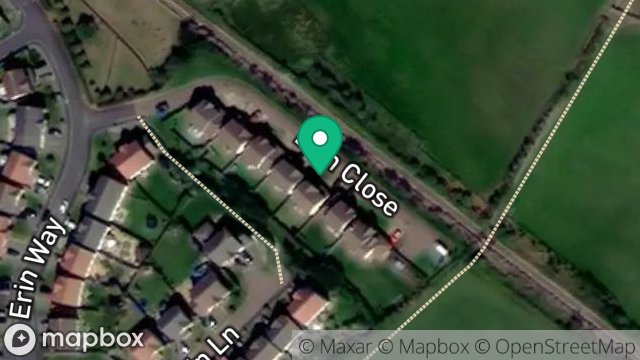 Map showing FILED 411570 AND ACCESS LEADING THERETO, ERIN WAY, PORT ERIN, ISLE OF MAN, IM9 6FH
