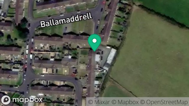 Map showing 97, BALLAMADDRELL, PORT ERIN, ISLE OF MAN, IM9 6AX