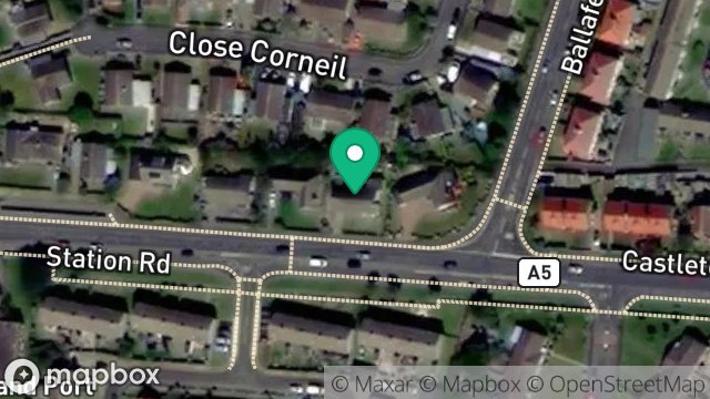 Map showing PEGASUS, 61, STATION ROAD, PORT ERIN, ISLE OF MAN, IM9 6AR