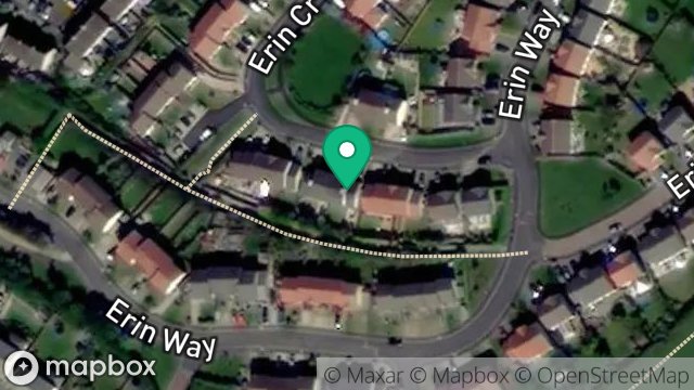 Map showing 46, ERIN CRESCENT, PORT ERIN, ISLE OF MAN, IM9 6FD