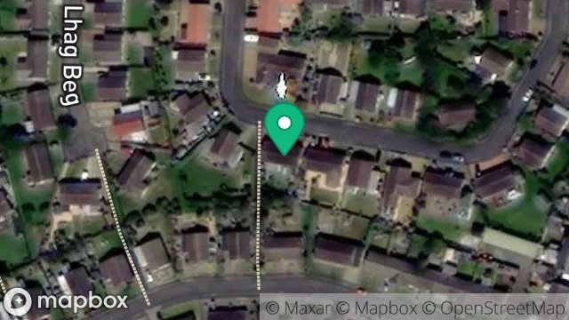 Map showing 21, CLOSE CAM, PORT ERIN, ISLE OF MAN, IM9 6NB