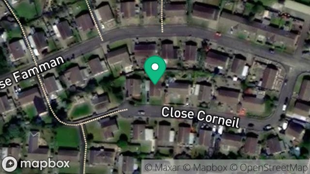 Map showing 12, CLOSE CORNEIL, PORT ERIN, ISLE OF MAN, IM9 6BN