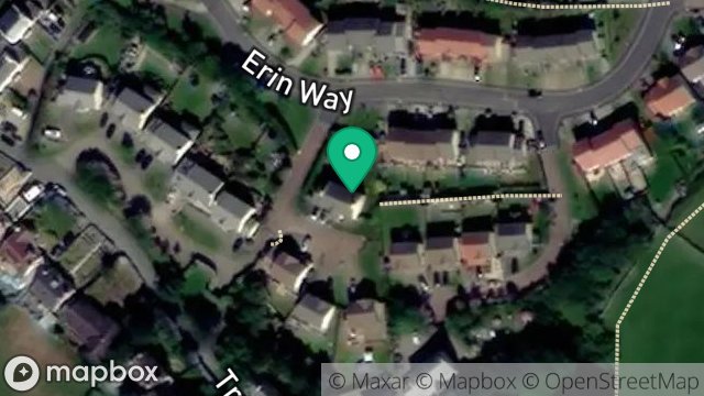 Map showing 1, ERIN VIEW, PORT ERIN, ISLE OF MAN, IM9 6FG