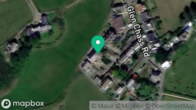 Map showing CLOVERDALE, GLEN CHASS ROAD, GLEN CHASS, PORT ST. MARY, ISLE OF MAN, IM9 5PW