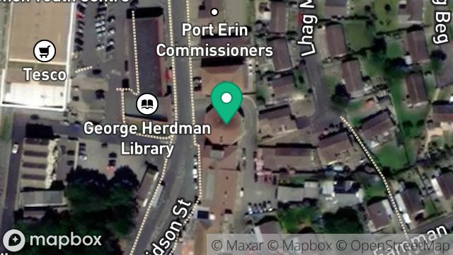 Map showing THIE HOGHT-CHEUAGH, BRIDSON STREET, PORT ERIN, ISLE OF MAN, IM9 6AN
