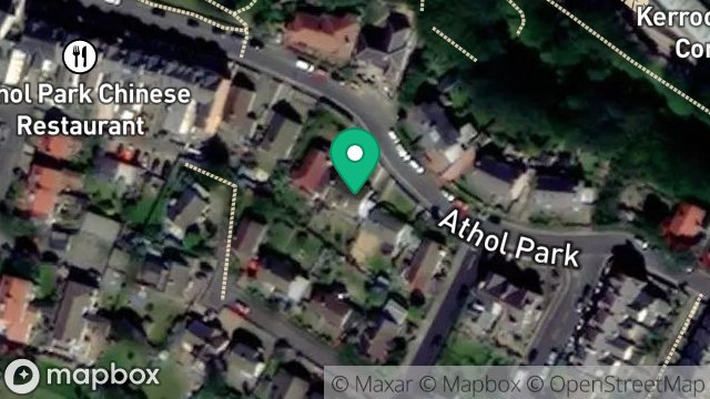 Map showing MONREITH, ATHOL PARK, PORT ERIN, ISLE OF MAN, IM9 6EX