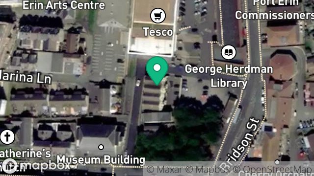Map showing SHOP, ORCHARD STREET, PORT ERIN, ISLE OF MAN, IM9 6AJ