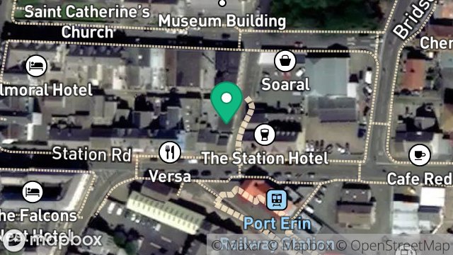 Map showing 17A, ORCHARD ROAD, PORT ERIN, ISLE OF MAN, IM9 6AJ