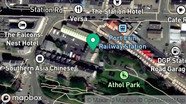 Map showing FALCONS NEST APARTMENTS, STRAND ROAD, PORT ERIN, ISLE OF MAN, IM9 6HB
