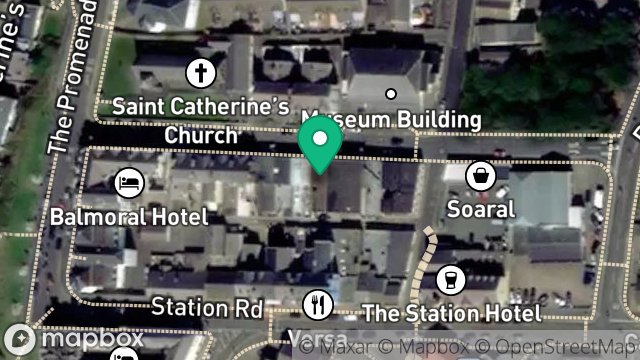 Map showing FLAT TO THE REAR OF, 22, CHURCH ROAD, PORT ERIN, ISLE OF MAN, IM9 6AQ