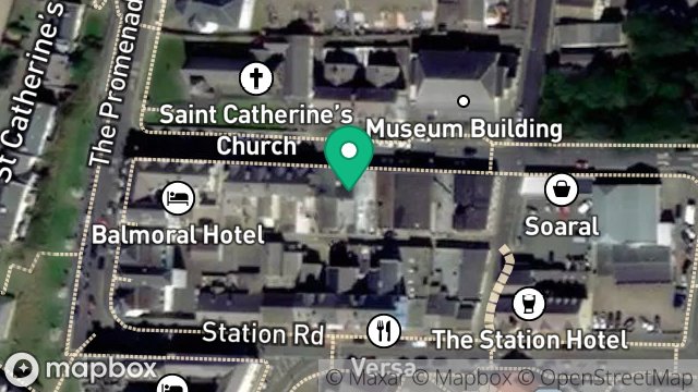 Map showing FLAT 1, 18, CHURCH ROAD, PORT ERIN, ISLE OF MAN, IM9 6AQ