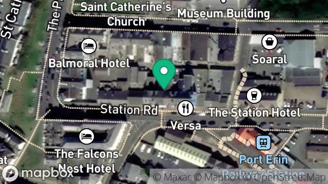 Map showing ERIN NEWSAGENTS, 11, STATION ROAD, PORT ERIN, ISLE OF MAN, IM9 6AE