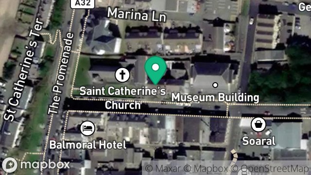 Map showing MANX WIND ENERGY SERVICES, ASHDALE, 1, CHURCH ROAD, PORT ERIN, ISLE OF MAN, IM9 6AH