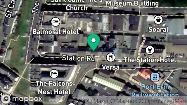 Map showing 9, STATION ROAD, PORT ERIN, ISLE OF MAN, IM9 6AE