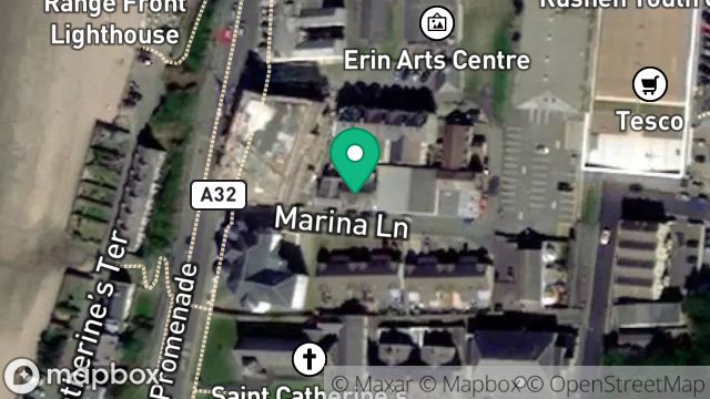 Map showing BEACHCOMBER COTTAGE, MARINA LANE, PORT ERIN, ISLE OF MAN, IM9 6LB