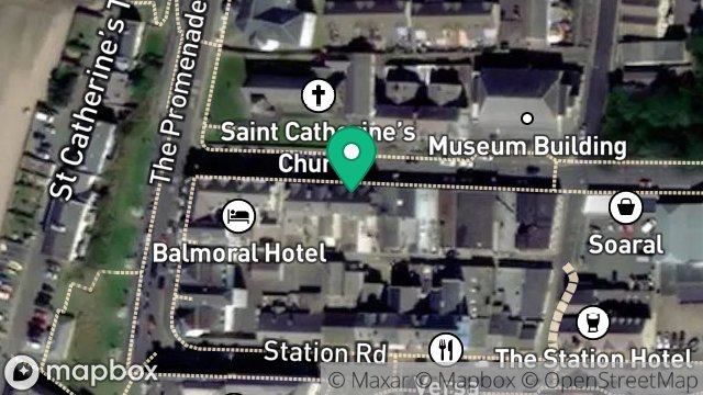 Map showing SHOP, 12, CHURCH ROAD, PORT ERIN, ISLE OF MAN, IM9 6AQ