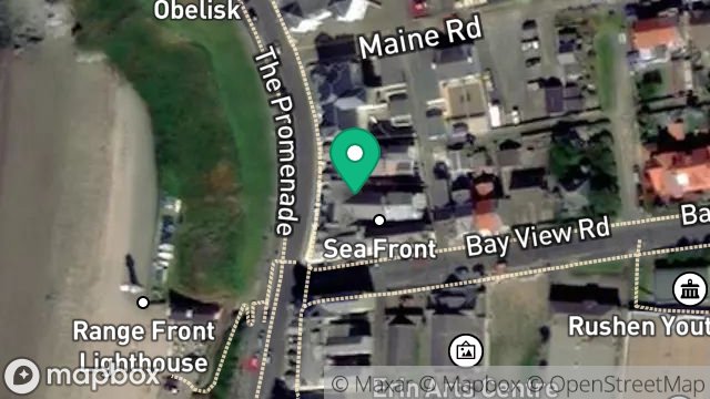 Map showing SEA FRONT, PROMENADE, PORT ERIN, ISLE OF MAN, IM9 6LE