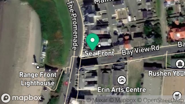 Map showing BAY VIEW APARTMENTS, BAY VIEW ROAD, PORT ERIN, ISLE OF MAN, IM9 6LF