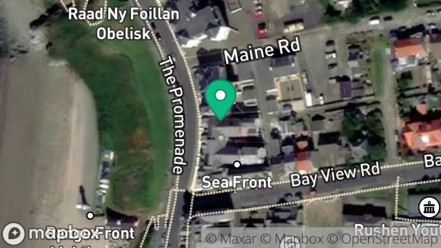 Map showing GLENEAGLES, PROMENADE, PORT ERIN, ISLE OF MAN, IM9 6LE