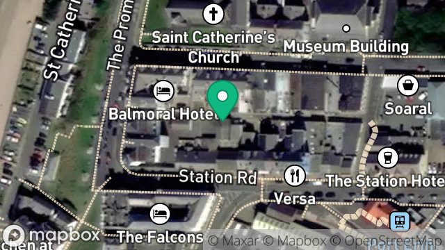 Map showing STORE, CHURCH ROAD, PORT ERIN, ISLE OF MAN, IM9 6AE