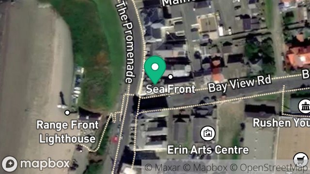 Map showing BAY VIEW HOTEL, PROMENADE, PORT ERIN, ISLE OF MAN, IM9 6LE